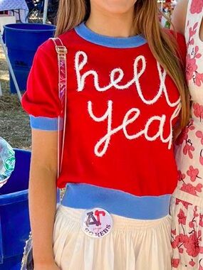 Hell Yeah Queen of Sparkles Ole Miss Sweater Top